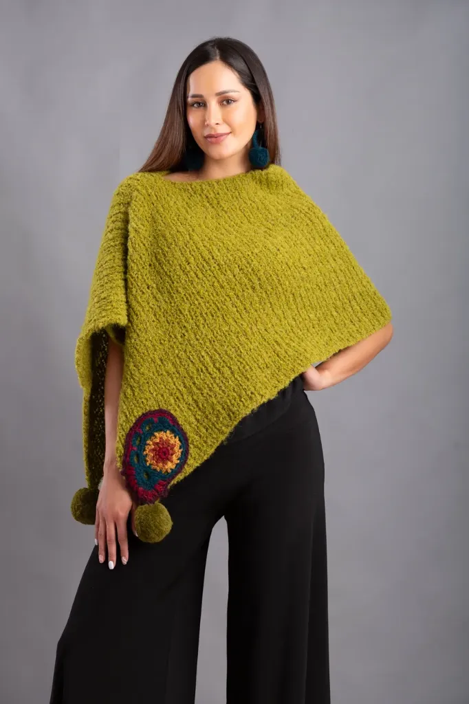 Poncho Acanalado de Alpaca
