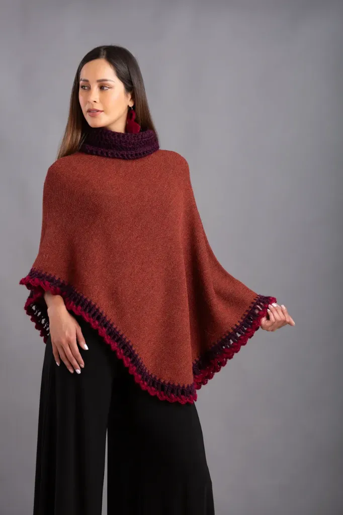Poncho Paramuno de Baby Alpaca