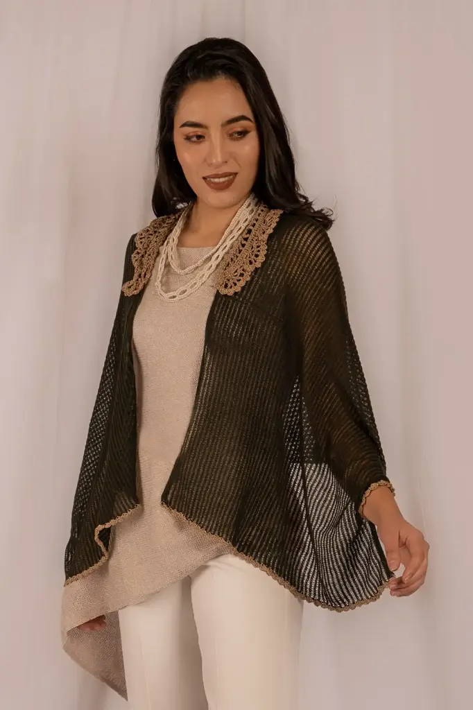 [03-020B] Saco acanalado corto (Taupé)