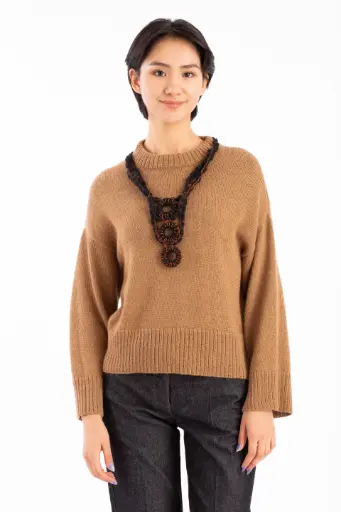 [04-069A] Chompa jersey 100% Baby Alpaca 