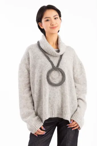 [22-072A] Collar con argolla grande  