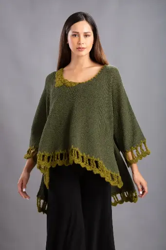 [04-026A] Kimono Abeillé dama de Baby Alpaca